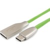 Кабель Cablexpert USB Type-A - USB Type-C CC-G-USBC01Gn-1M (1 м, зеленый)