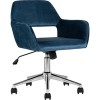Кресло Stool Group Ross велюр (синий)
