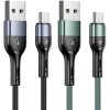 Кабель Usams U55 MicroUSB US-SJ450 (зеленый)